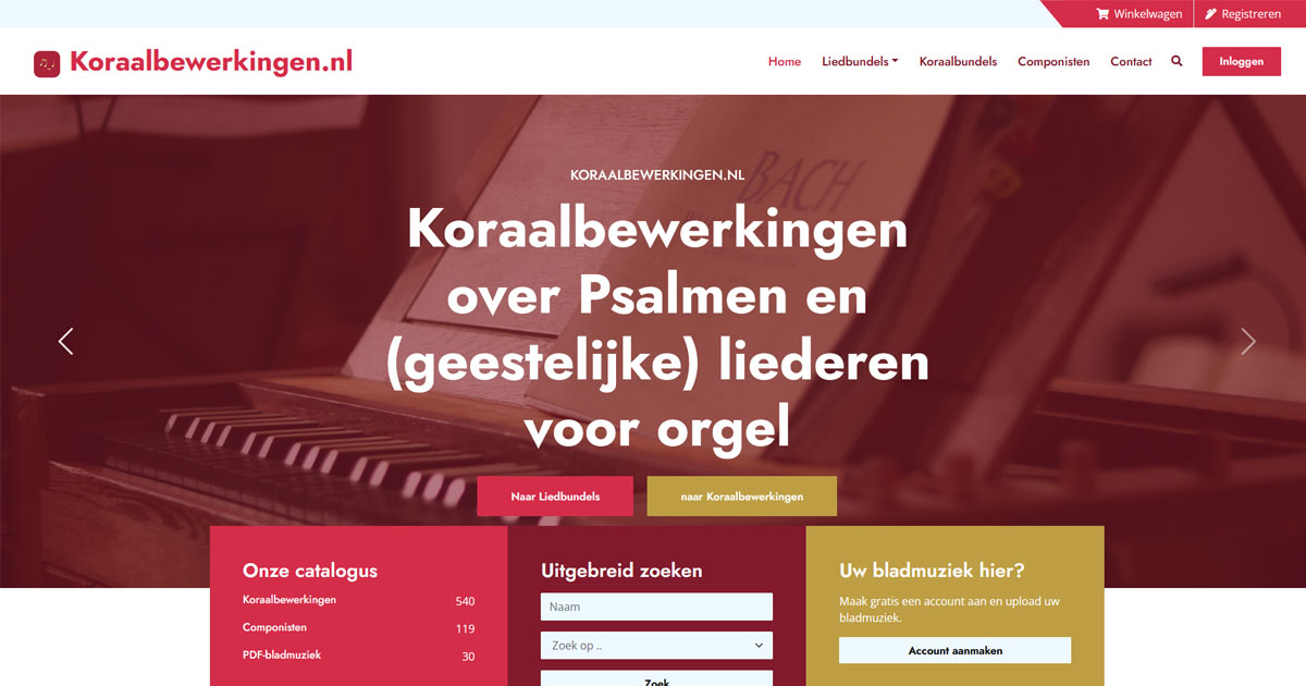 Liedboek voor de Kerken (1973) - Koraalbewerkingen.nl